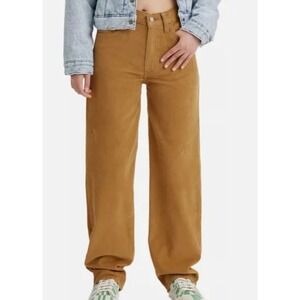 Levi's Pants Women 25 Brown '94 Baggy Corduroy Wide Leg High Rise‎